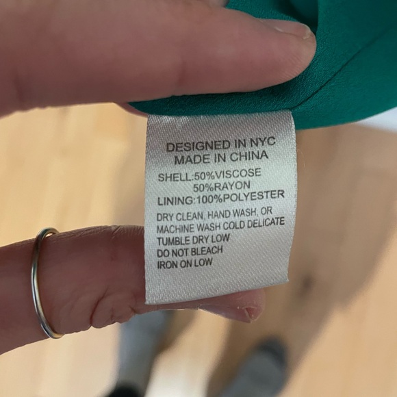 Green Rackerback Dress - Picture 4 of 4